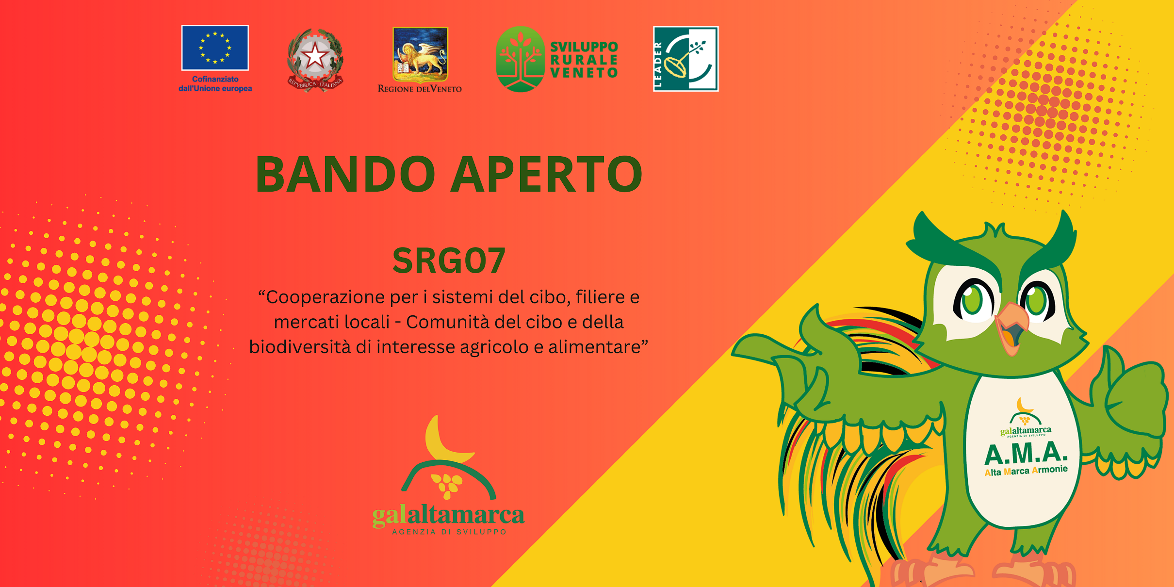 ATTENZIONE: PROROGA TERMINI PRESENTAZIONE DOMANDE PER IL BANDO SRG07 “Comunità del cibo e della biodiversità”